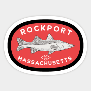 Rockport Massachusetts Fishing Sticker